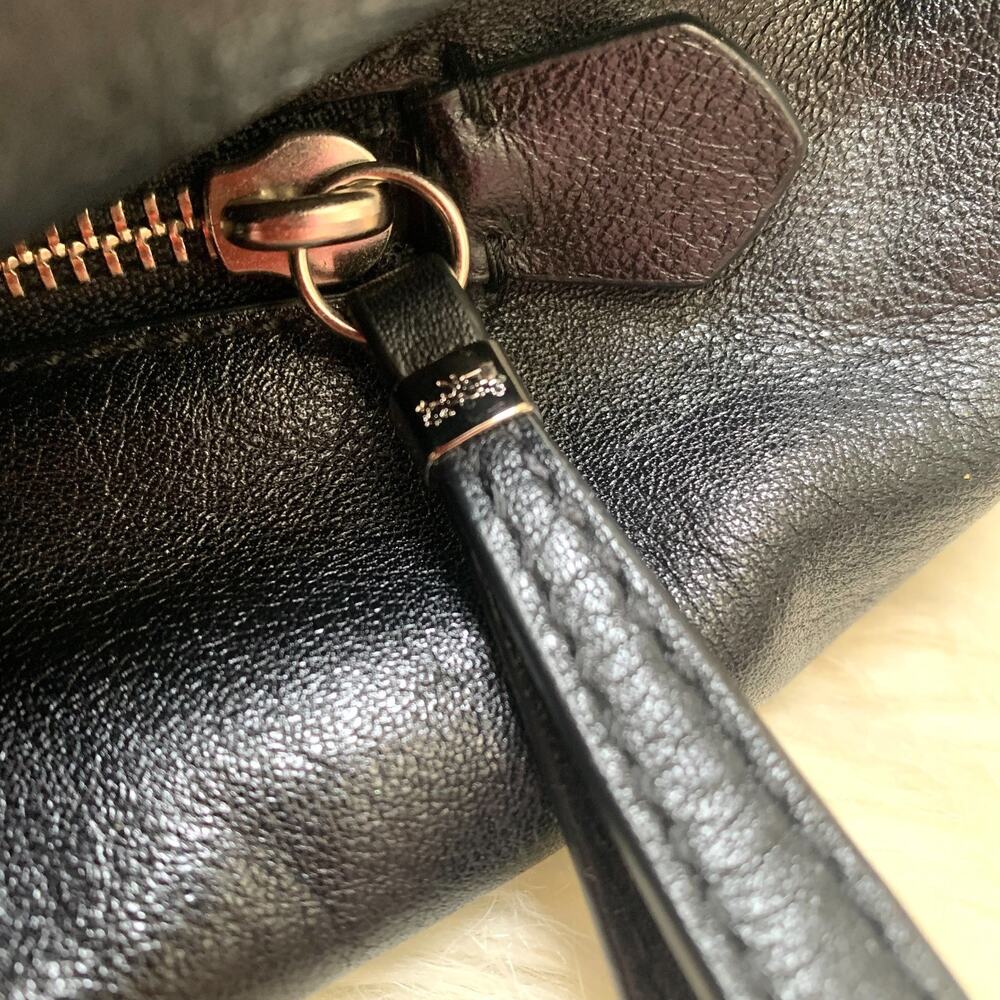 COACH MADISON Black & White OP ART Signature Fabric PHOEBE Shoulder Bag 26448 - Picture 13 of 16